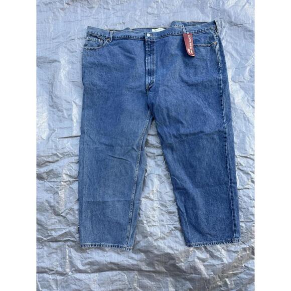 NWT Levi's 550 Jeans Mens 56 X 30 Big & Tall Relaxed Tapered Leg Medium Wash - Picture 1 of 9